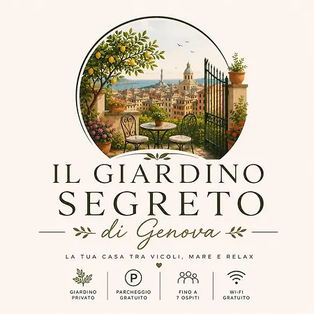 Il Giardino Segreto Di Genova Private Garden Retreat Free Parking Sleeps 7 Daire Cenova